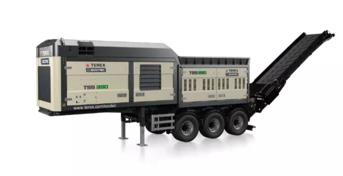 Terex TTS 390 neddeler til affaldshåndtering
